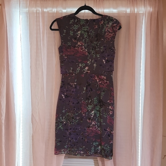 Adrianna Papell Petite Dress - 4P - Purple Multi color - Picture 4 of 4